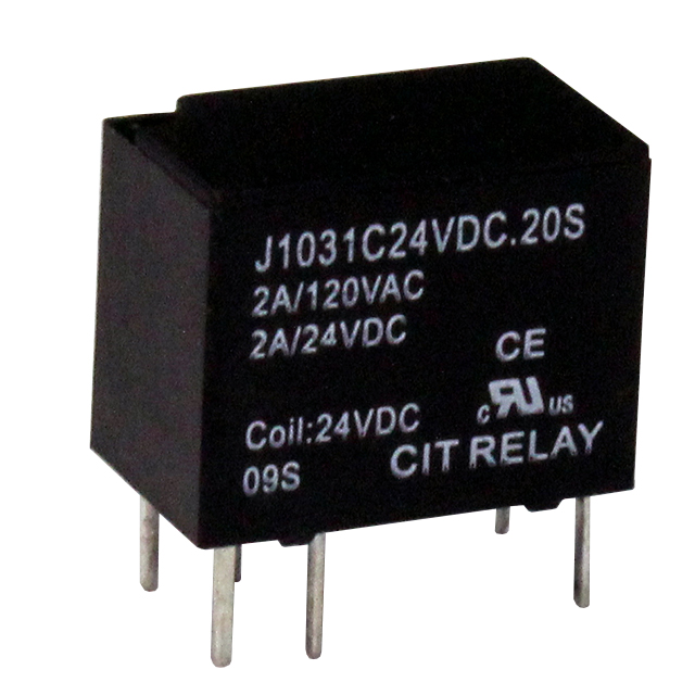 J1031C24VDC.20S CIT Relay and Switch  Signal Relays Up to 2 Amps